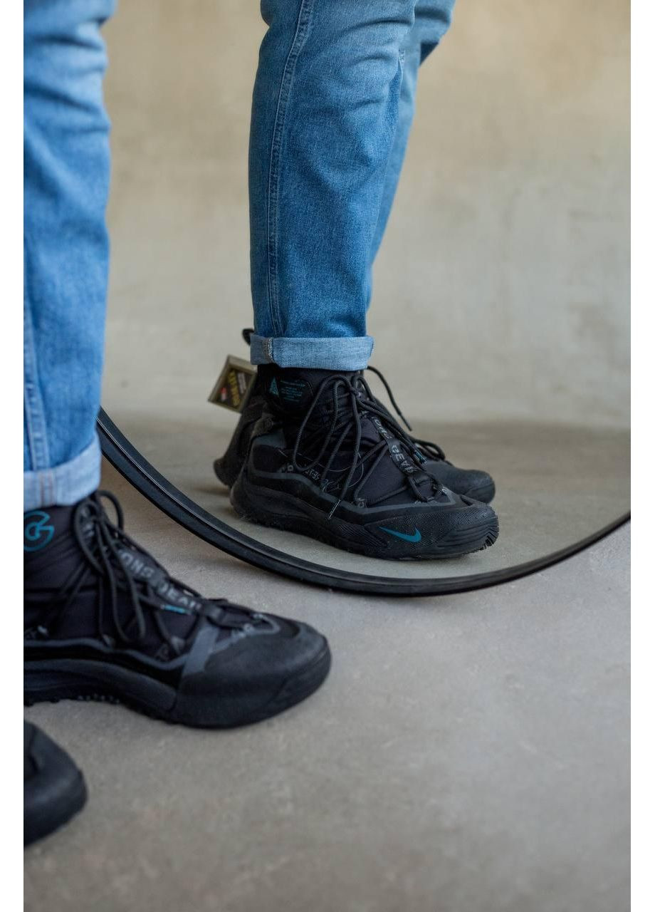 КРОССОВКИ ЖЕНСКИЕ NIKE ACG AIR TERRA ANTARKTIK GORE-TEX BLACK НАЙК АСЖ АИР ЗУМ No Brand чёрные демисезоны (368887871)