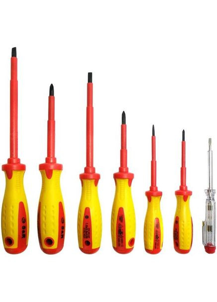 Набор отверток диэлектрических PH-SL-Тестер-ПРОФI, 1000V, 7шт (250681307) S&R (354732577)