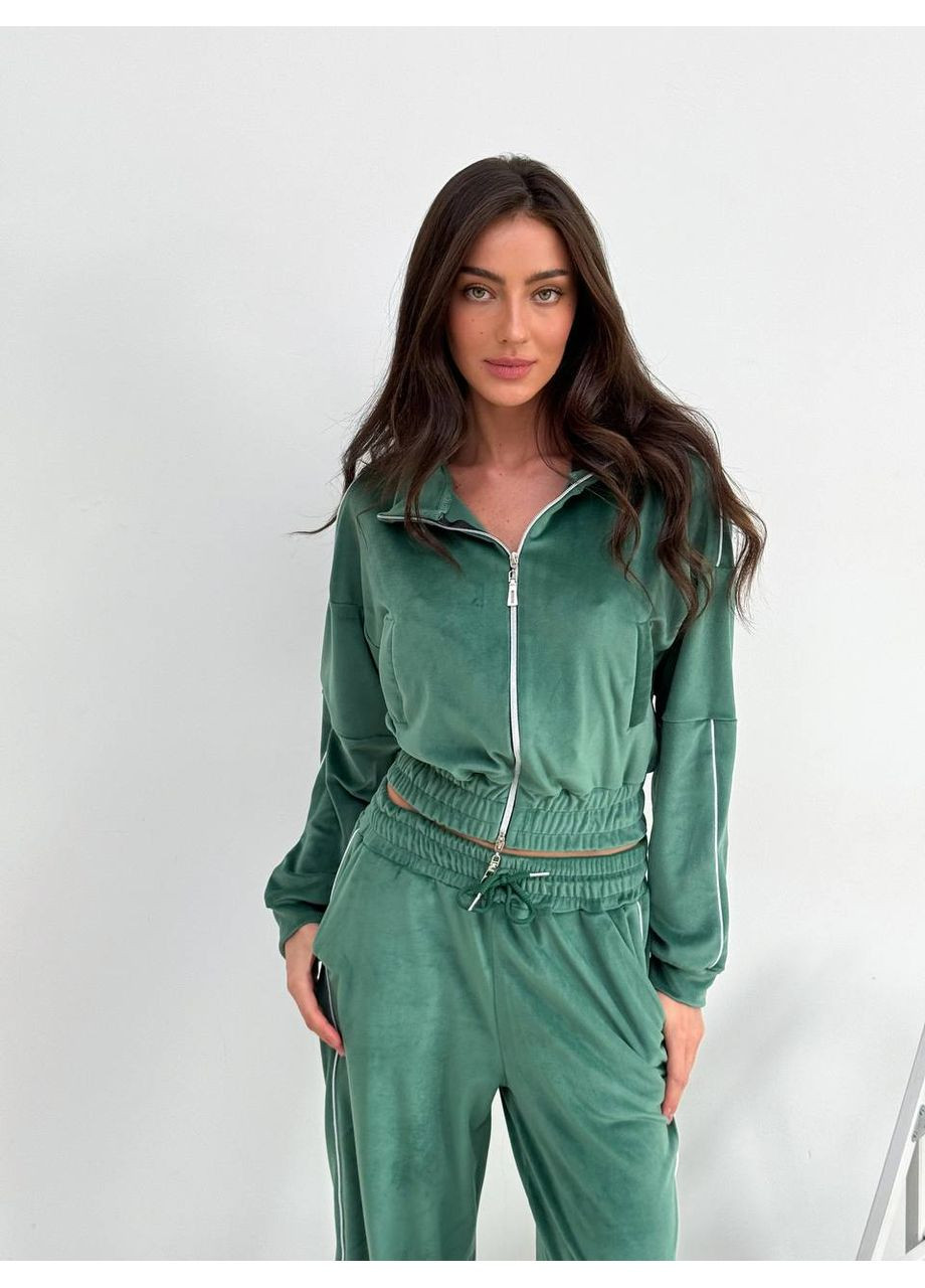 Костюм велюровий штани палаццо та кофта Україна (348058682)