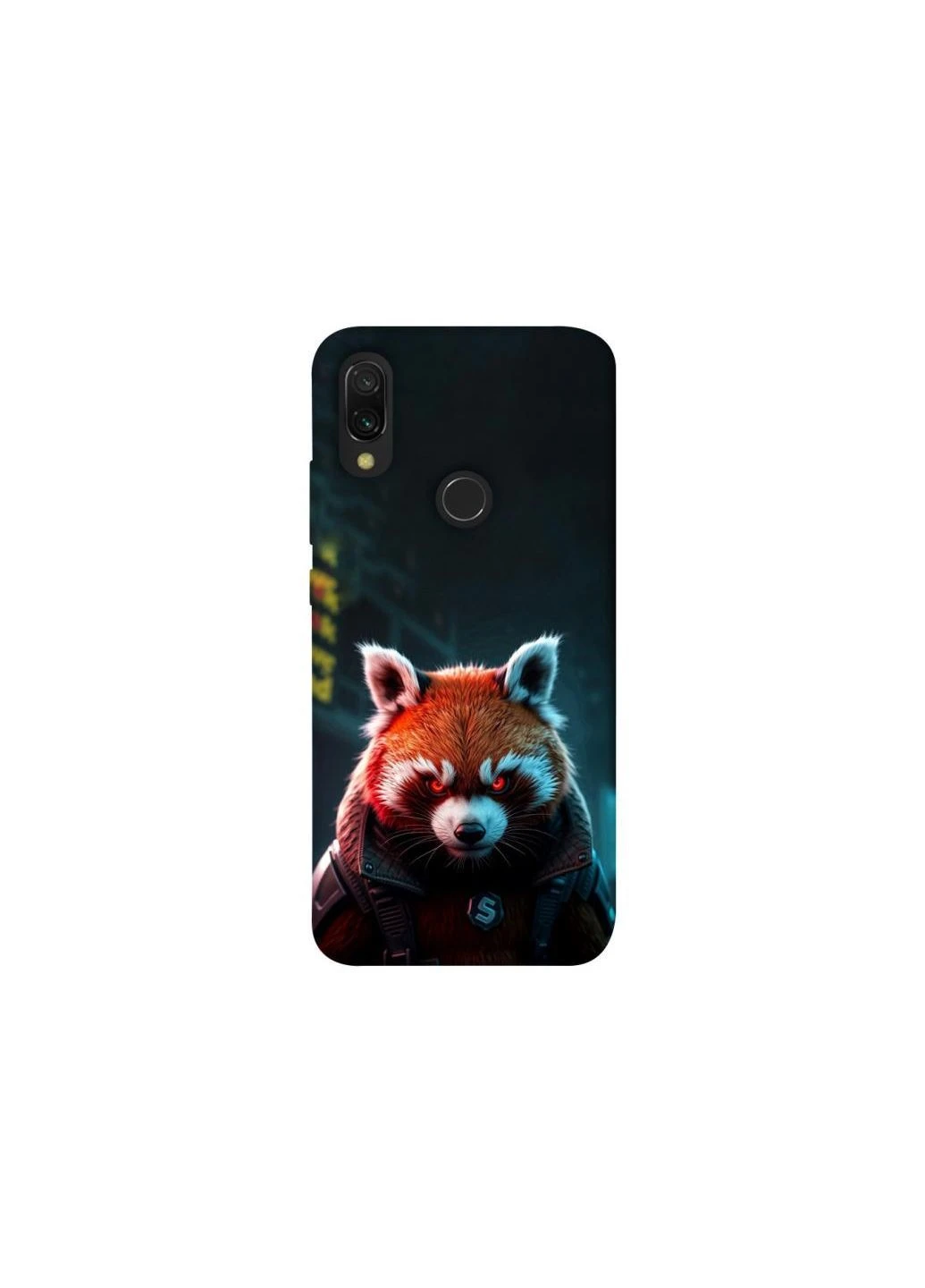 Чохол на Xiaomi Redmi 7 Cyber Red Panda Frontalka (375904827)