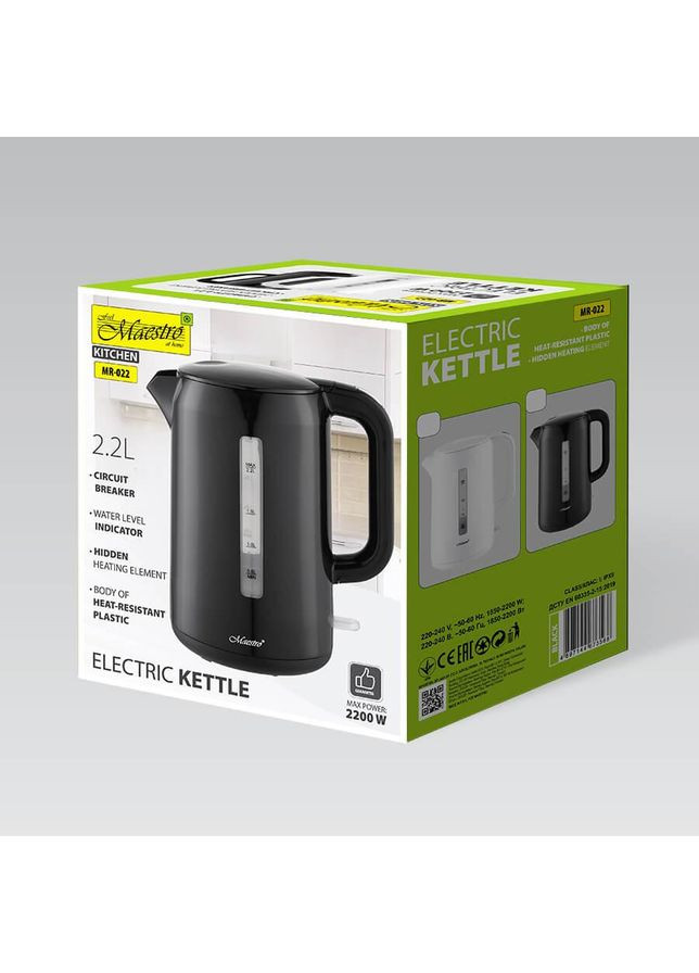 Электрочайник 2.2 л (MR-022-WHITE) Maestro (364237479)