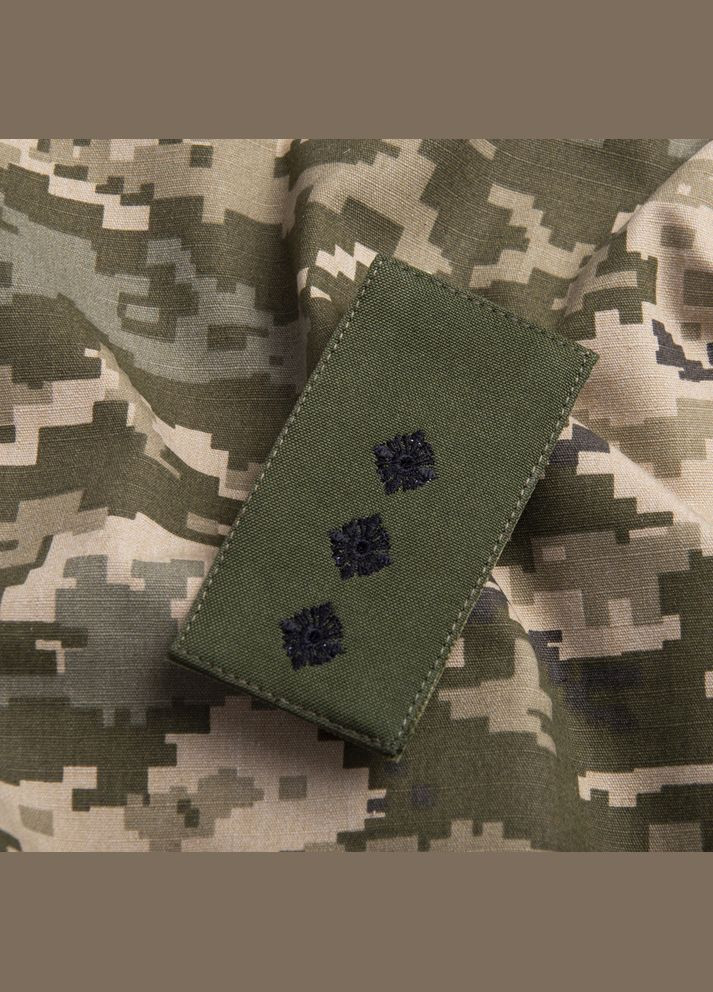 Шеврон нашивка на липучці погон звання ЗСУ Старший лейтенант 5х10 см хакі IDEIA (275870873)