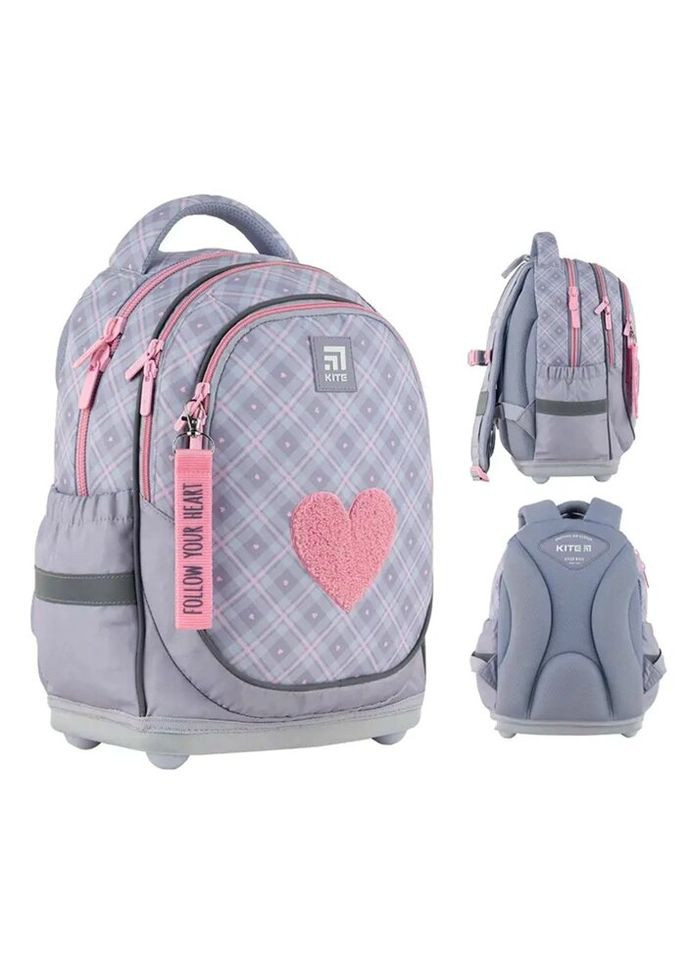 Рюкзак шкільний Education Fluffy Heart K24-724S-1 15 л Kite (317734637)