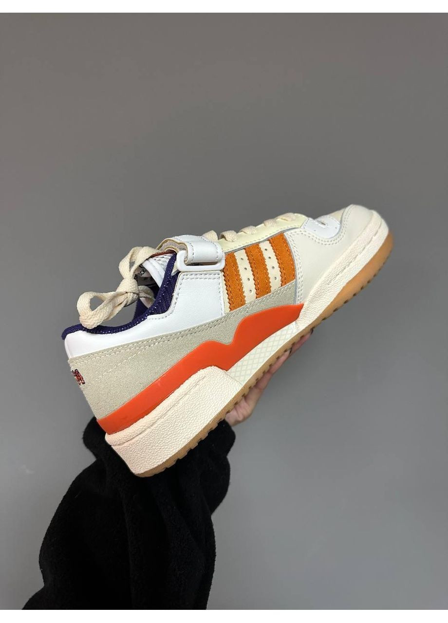 КРОССОВКИ ЖЕНСКИЕ ADIDAS FORUM LOW 84 PURPLE ORANGE АДИДАС ФОРУМ No Brand бежевые демисезоны (367168065)
