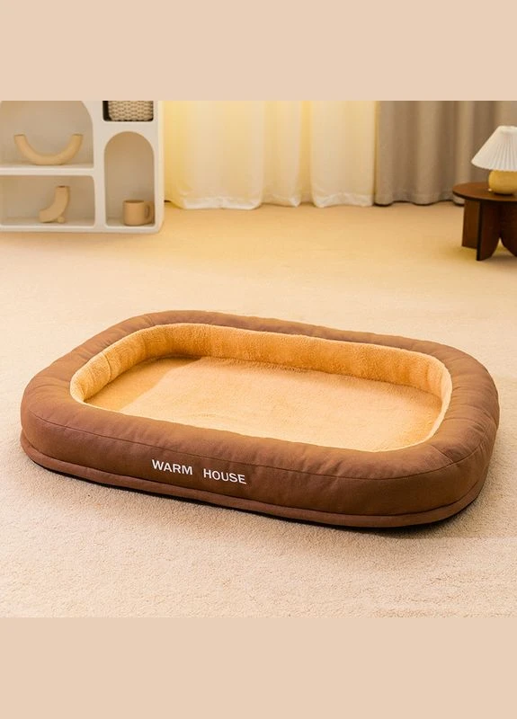 Лежанка для котів Pet Style "Warm House" Коричнева 55х40 No Brand - (323232352)
