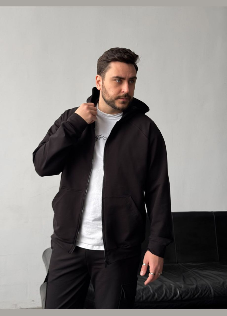 Комплект куртка сірий графіт Main + костюм Jack на блискавці чорний No Brand (327253642)