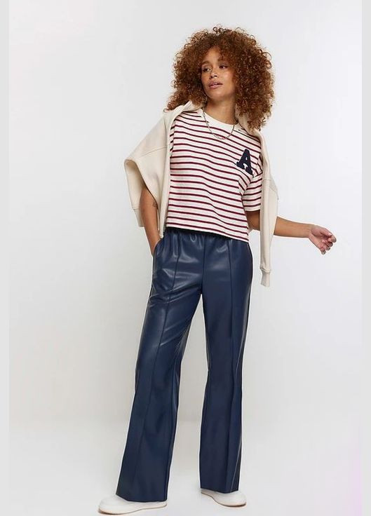 Жіноча котонова смугаста футболка А You Best - (302653620)