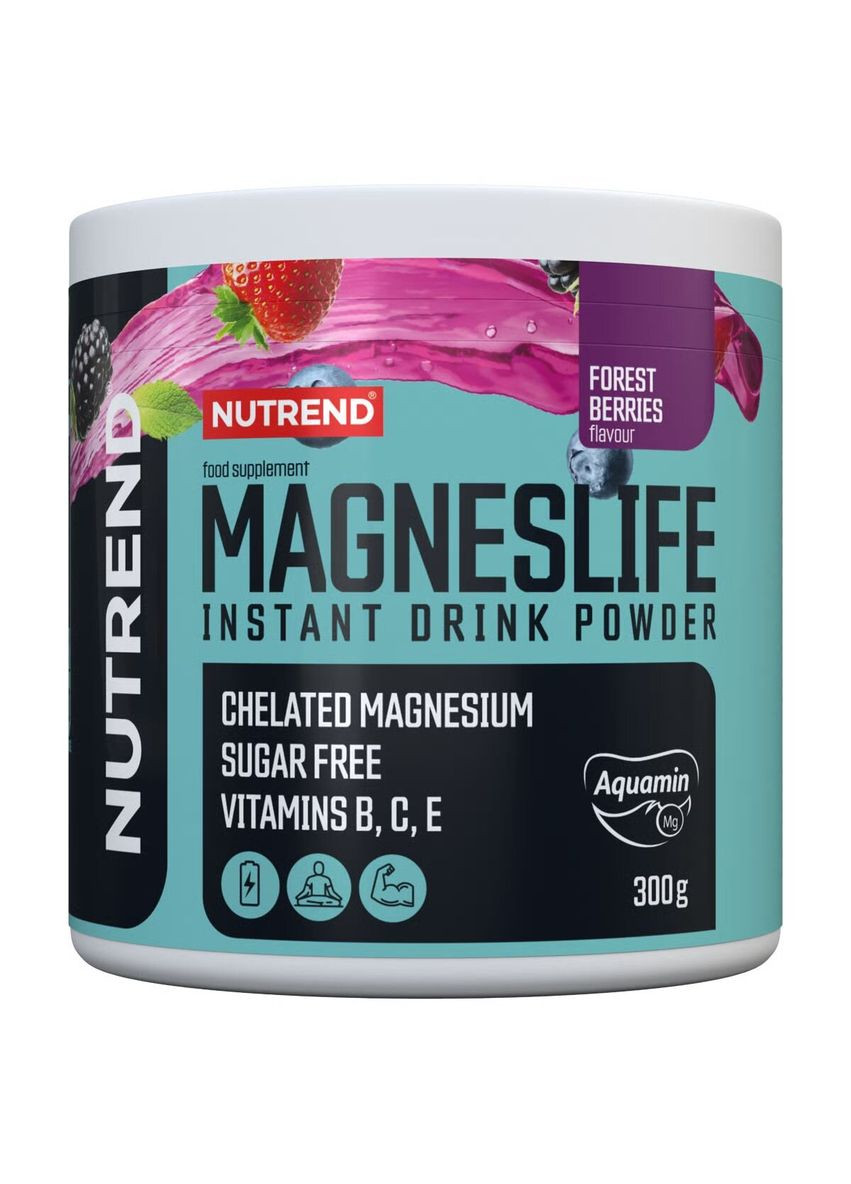 Витамины и минералы MagnesLife Instant Drink Powder, 300 грамм - Лесные ягоды Nutrend (322208781)