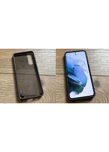 Захищений чохол Samsung Galaxy S21 Plus Clear Protective Cover SM-G9960 SM-G996 Чорний No Brand (322031686)