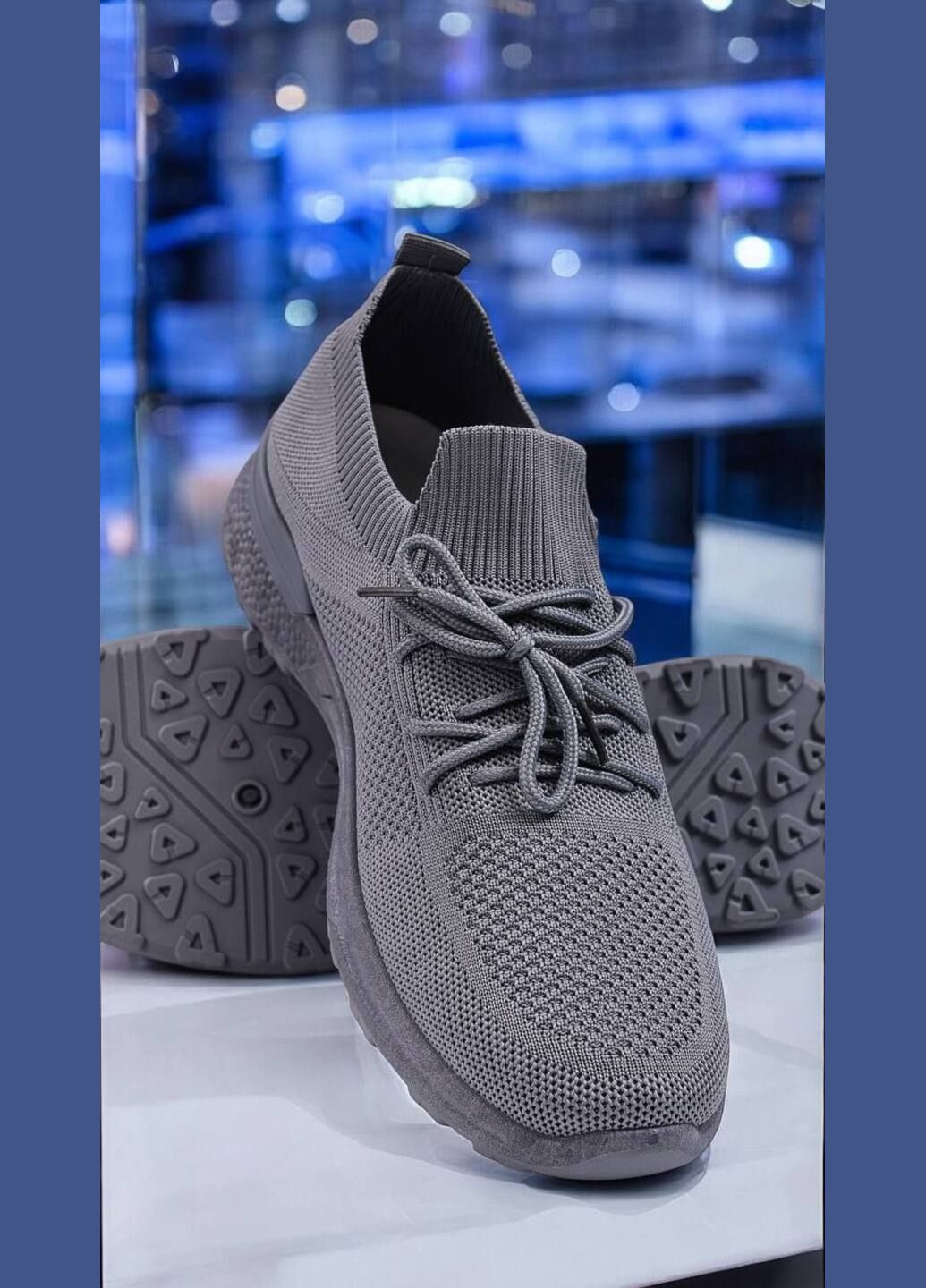 Сірі кросівки чоловічі No Brand