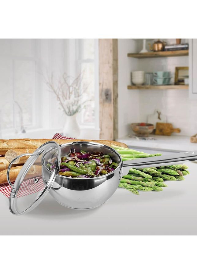 Кухонний ківш з кришкою Mаєstro MR-3516-16S 1.5 л 16 см Maestro (361398531)