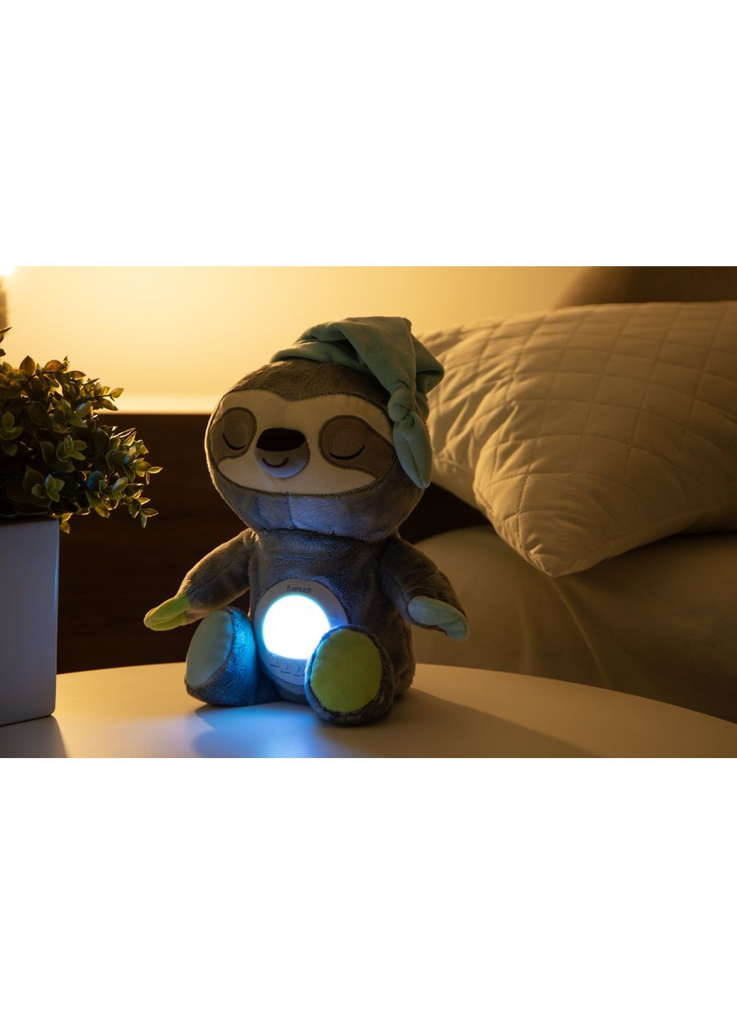 Игрушка-ночник Линивец с функцией колебания, проектором; колесные, белый шум (7120510) FUNMUCH (362214224)