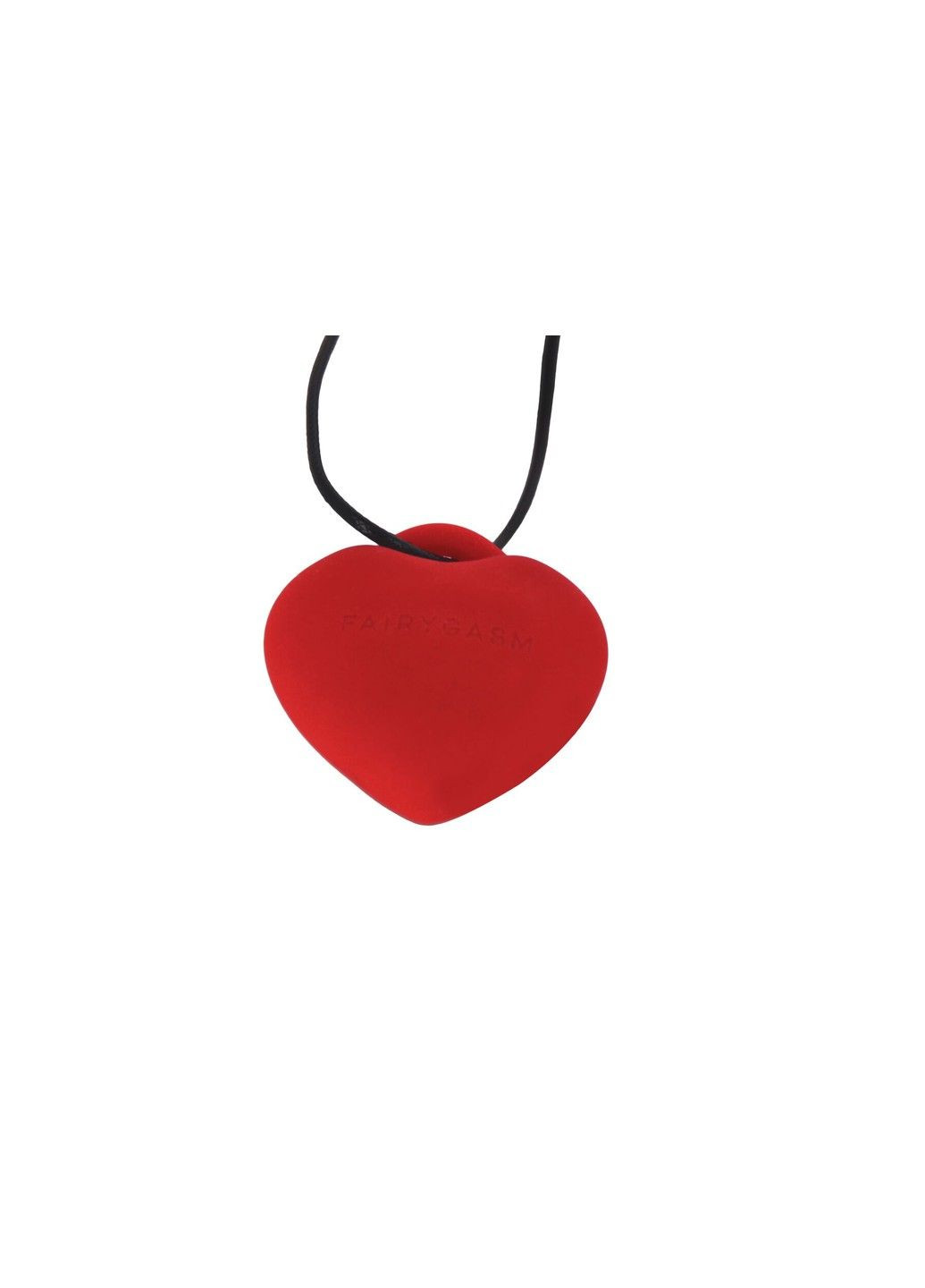 Мини-вибратор «Сердечко» PleasureStone red, 9 режимов, на шнурке FairyGasm (302297932)