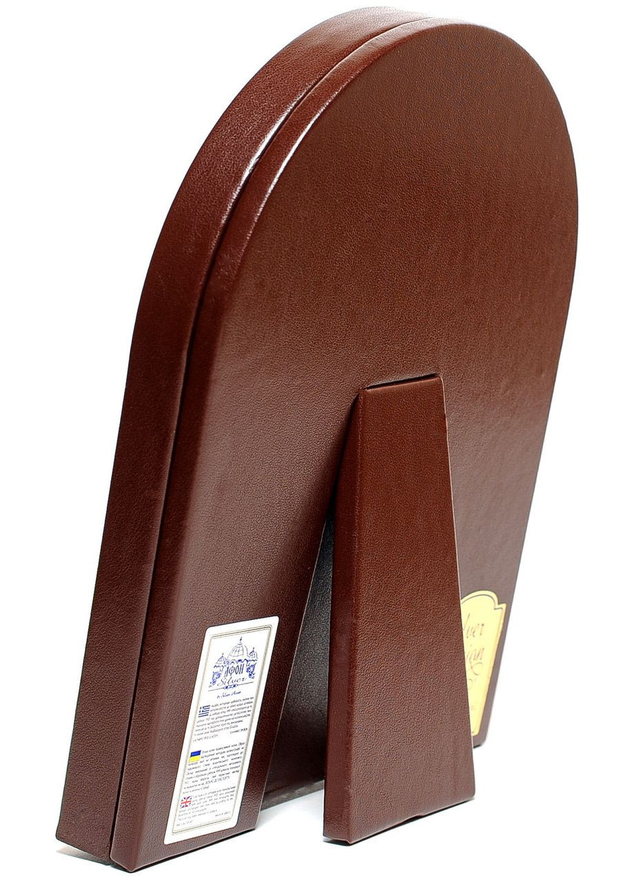 Серебряная Икона Страсная (Неустанной Помощи) Божья Матерь 12х15,5см в арочном киоте под стеклом Silver Axion (266266159)