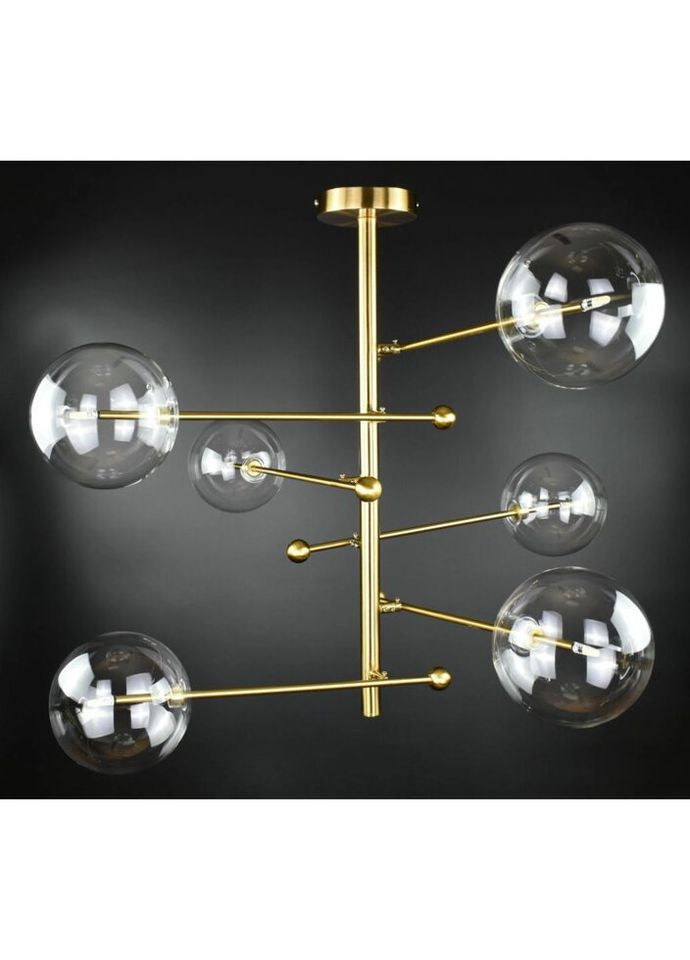 Люстра потолочная на 6 лампочек 26740 Латунь 63-83х80х80 см. Sunnysky (335975381)