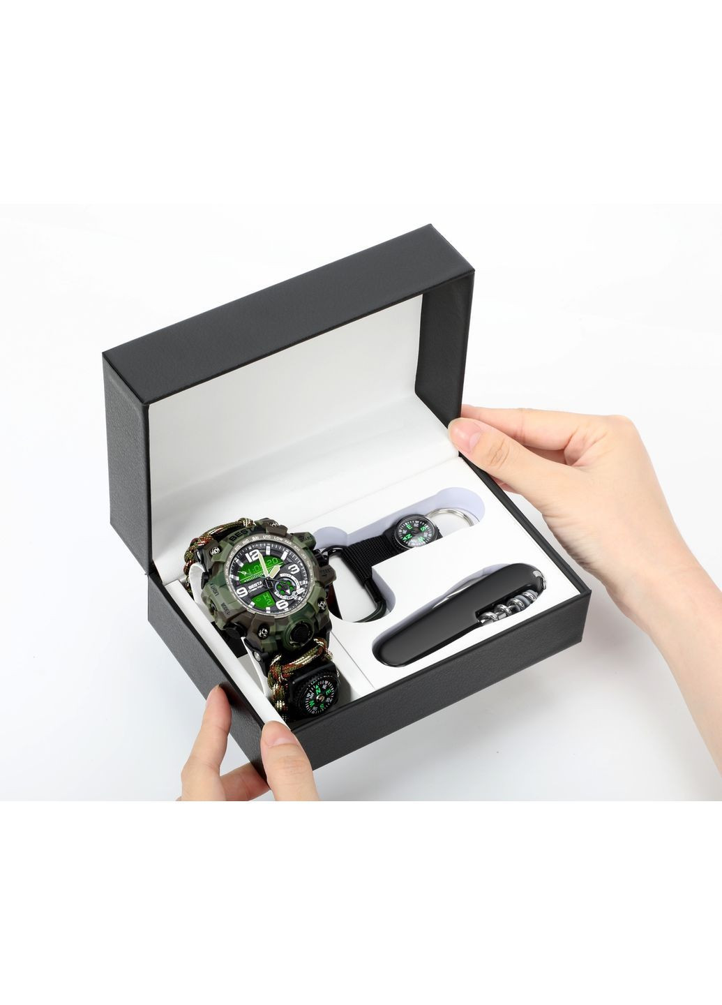 Подарунковий набір Box Military Set з компасом Темно-зелений (3360) Besta (371121141)