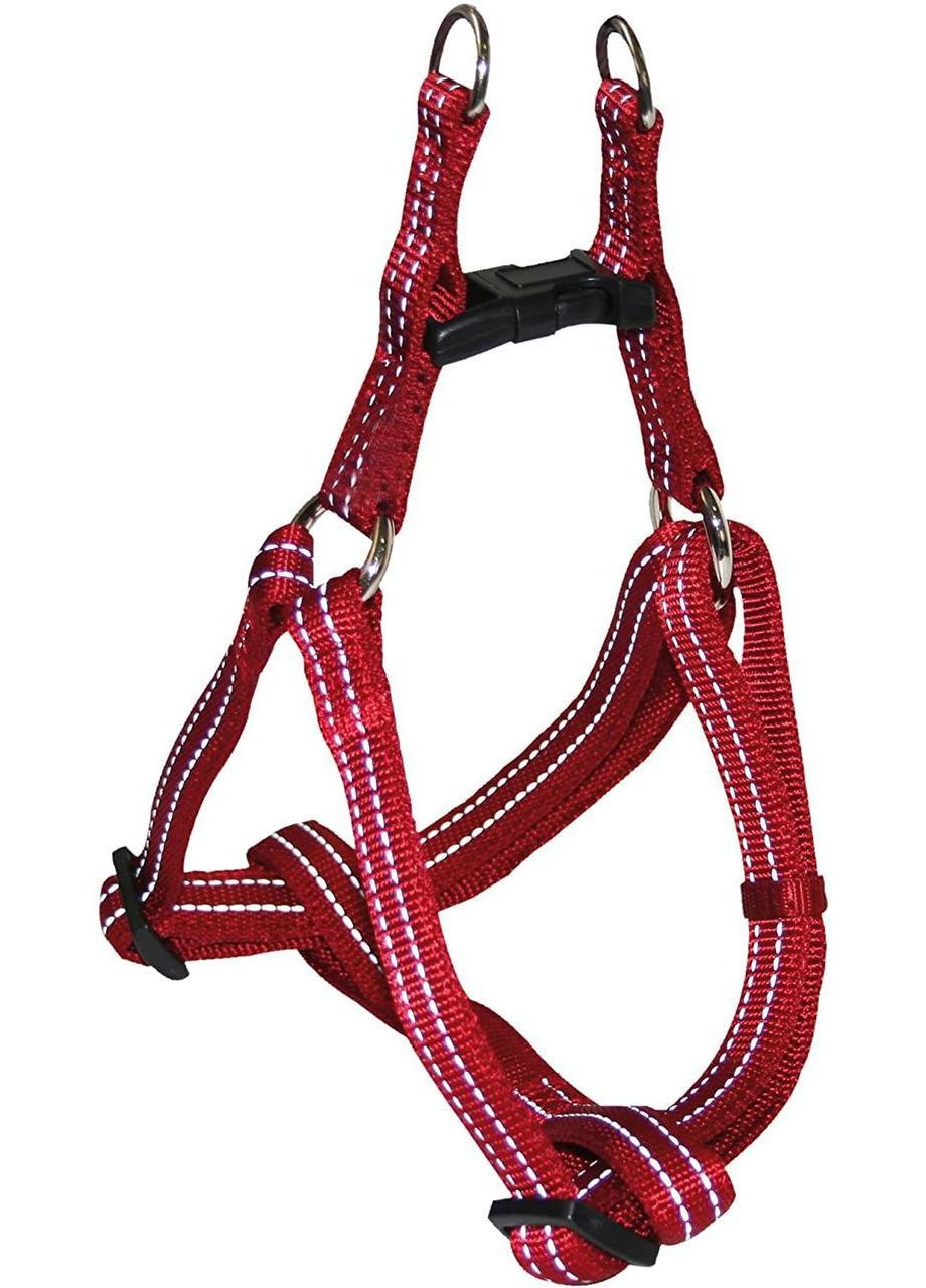 Шлея для собак SOFT REFLECTIVE, светоотражающая, нейлон, мягкий, красный, 65-80х2.5см, C5079860 Croci (278309232)