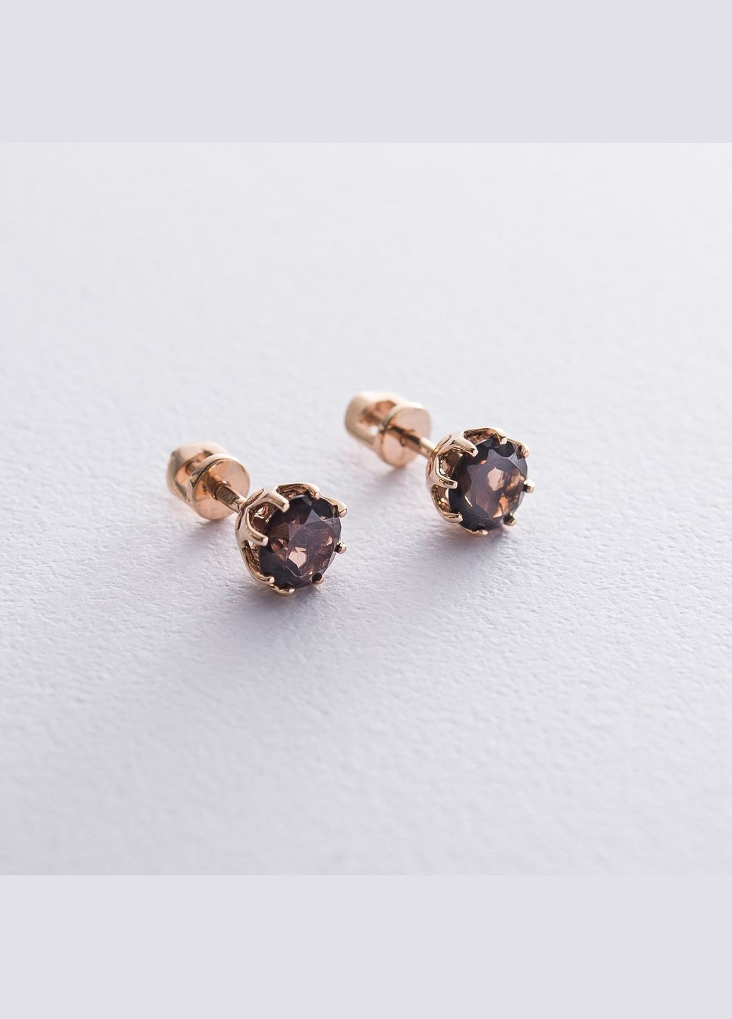 Золоті сережки-пусети (топаз) с06606 Oniks (264022586)