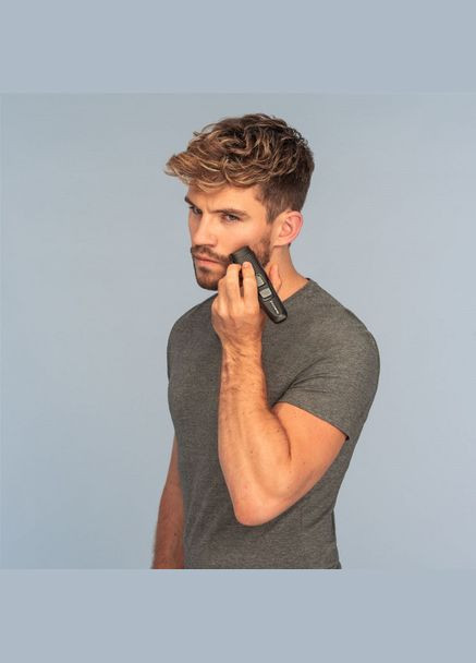 Тример Style Series, для бороди і вусів, АААх2, роторний мотор, чохол, сталь, чорний Remington (314833620)