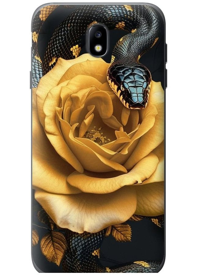2D пластиковый чехол 'Black snake and golden rose' для Samsung Galaxy J7 J730 (2017) Endorphone Samsung Galaxy J7 J730 (2017) (286771266)