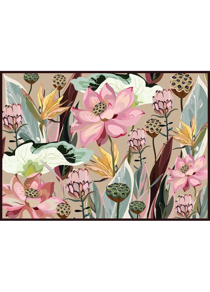 Пазли тришарові Flowers 2, 48х67 см, 1000 елементів () Interdruk 326195 (370499159)