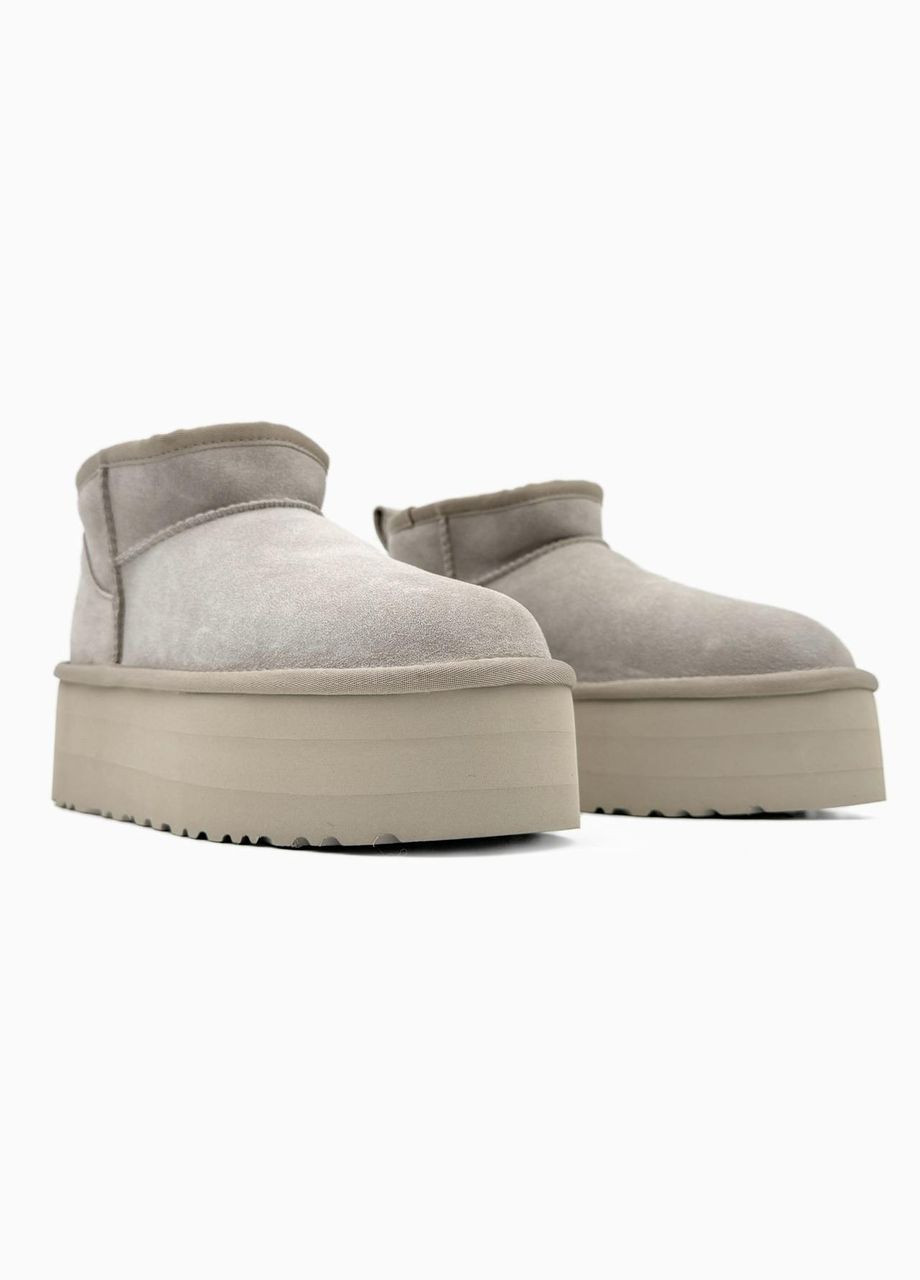 УГГ Ультра Міні Платформа Замша Світло Сірі Classic Ultra Mini Platform Light Grey Suede UGG (304274199)