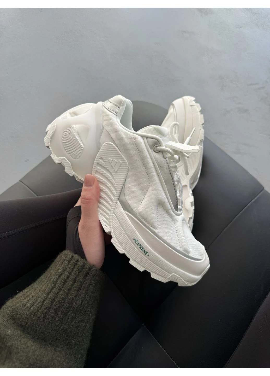 Кроссовки женские и мужские Adidas Edge Runner White Silver | Адидас Эдж Раннер белые No Brand белые демисезоны (394965674)