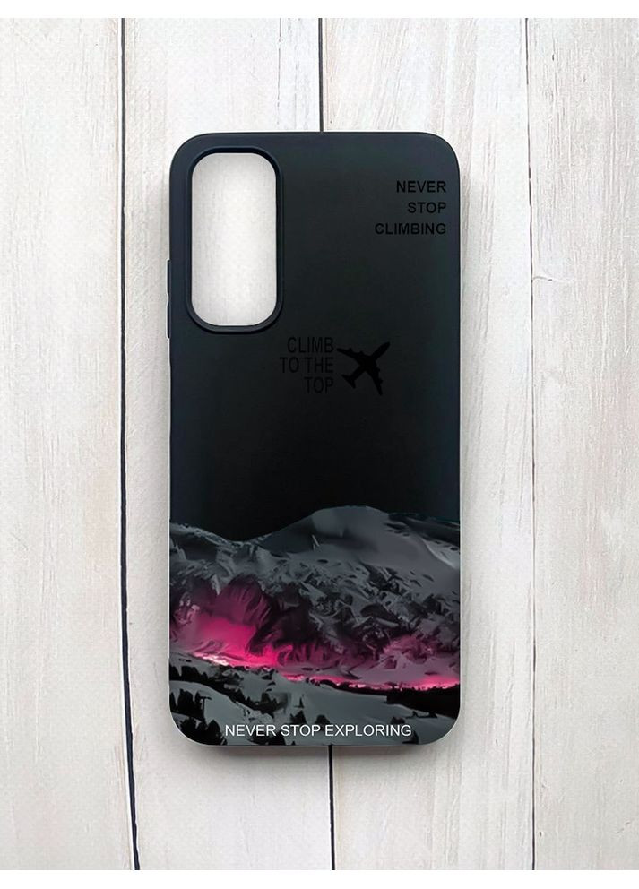 Матовий чохол на Samsung Galaxy A05s (A057) Чорний Піднімись на вершину (принт 419) Creative (370170008)