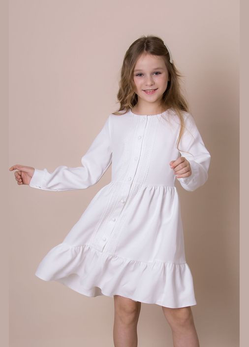 Молочное платье для девочки Mevis (289727655)