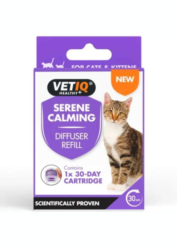 Serene Calming Diffuser Refill - Змінний блок для портативного заспокійливого дифузора для котів 6 мл (750826006716) VetIQ (347067519)