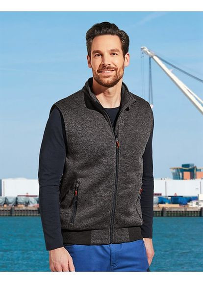 Стильный мужской серый жилет из трикотажа со согревающей стеганной подкладкой M,L,XL Livergy (362647953)
