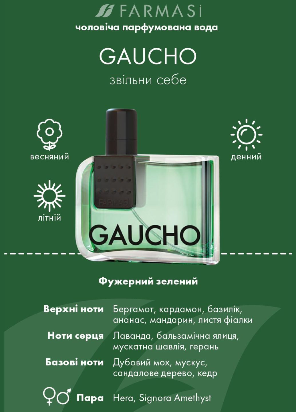 Парфумована вода Gaucho 100 мл Farmasi (282956825)