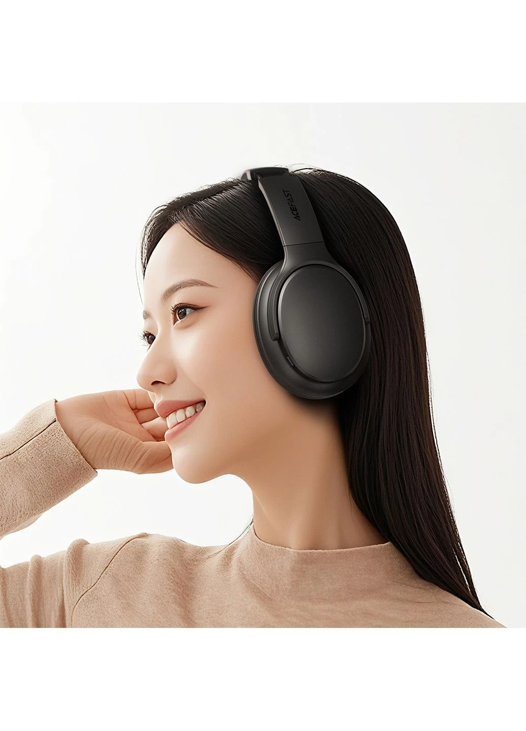 Беспроводные полноразмерные наушники H10 Bluetooth 5.4 складные черные Acefast (402278488)