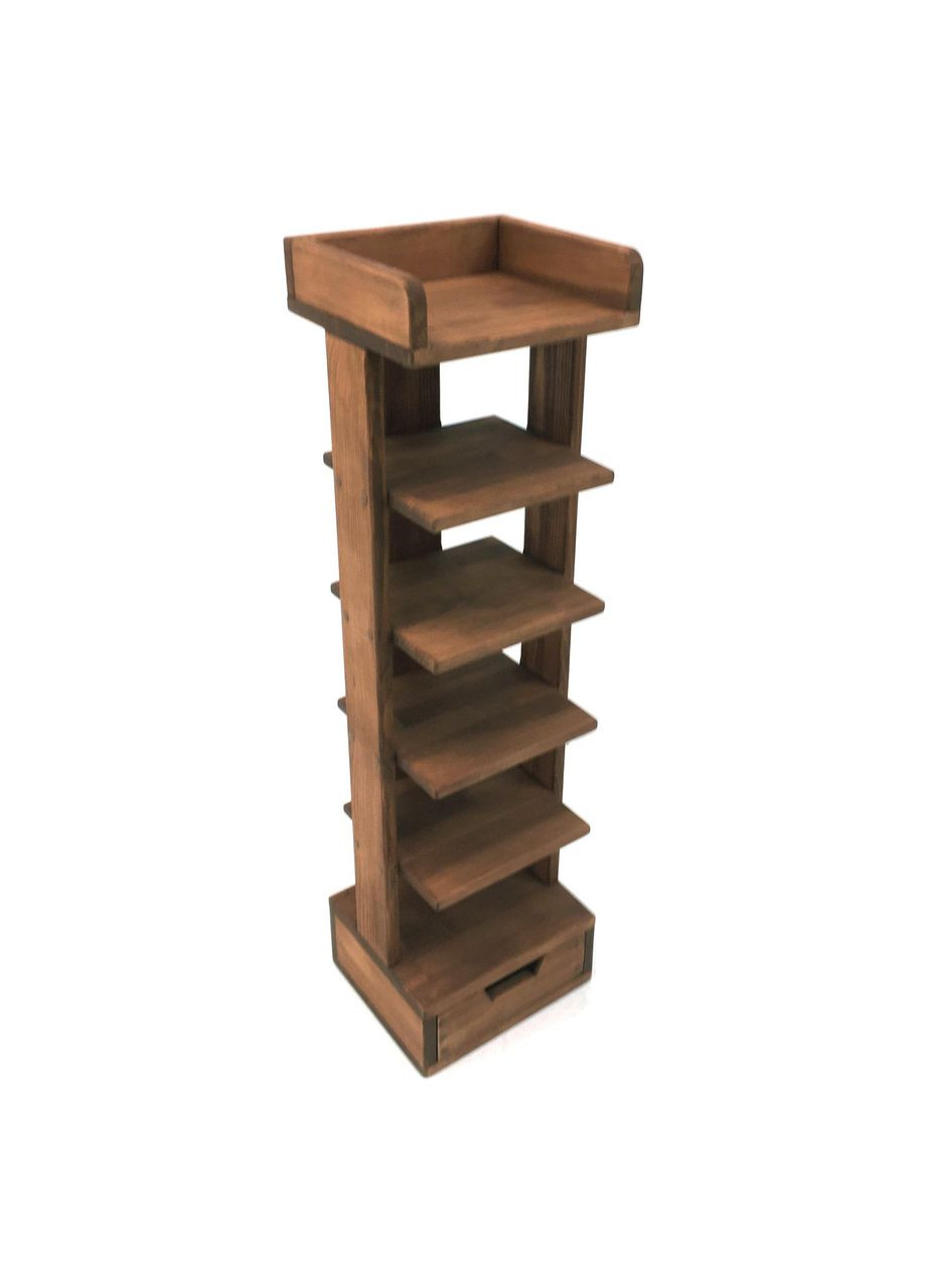 Полиця для взуття з дерева Бувре 6 сепія (ПДО-601908) No Brand (327866393)