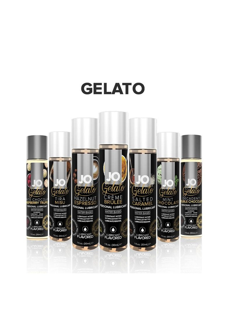 Смазка на водной основе GELATO CremeBrulee (30 мл) без сахара, парабенов и пропиленгликоля Jo (366875783)