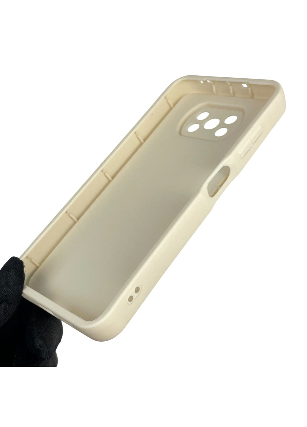 Чохол силіконовий Soft Touch для Poco X3 молочний (Повний захист камери) Xiaomi (366389941)