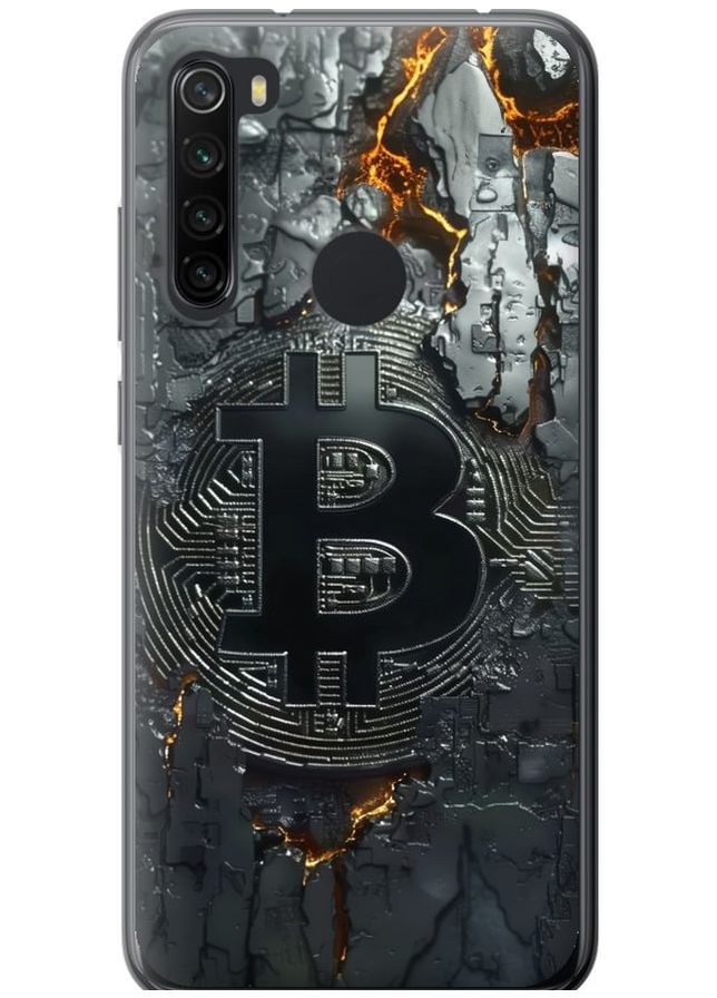 Силиконовый чехол 'Раскаленный биткойн' для Endorphone Xiaomi Redmi Note 8 (289716794)