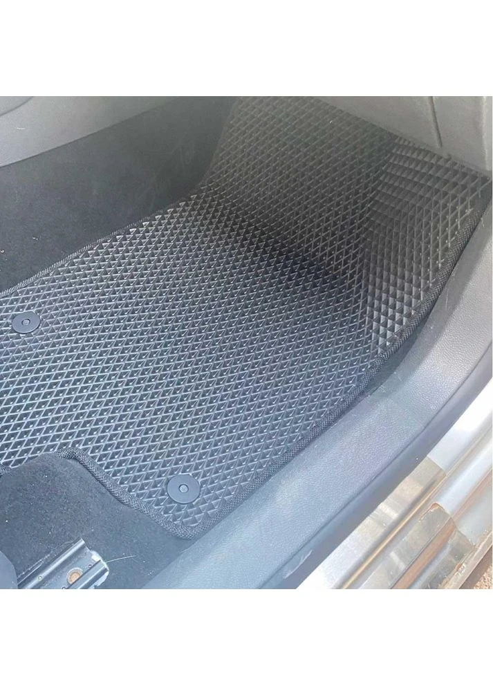 Комплект килимків до салону на Volkswagen Golf (MK6) (2008 - 2013) EVA/Ромб Чорний + Сірий Star-Tex (385130271)