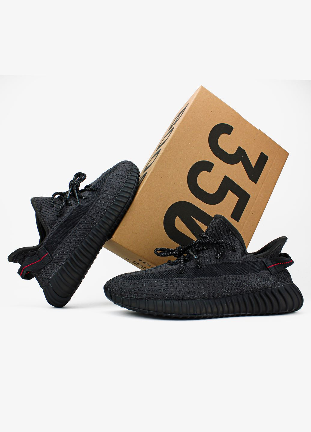 Кросівки жіночі і чоловічі Adidas Yeezy boost 350 reflective black | Адідас Ізі буст 350 рефлективні чорні No Brand чорні всесезони (313653548)