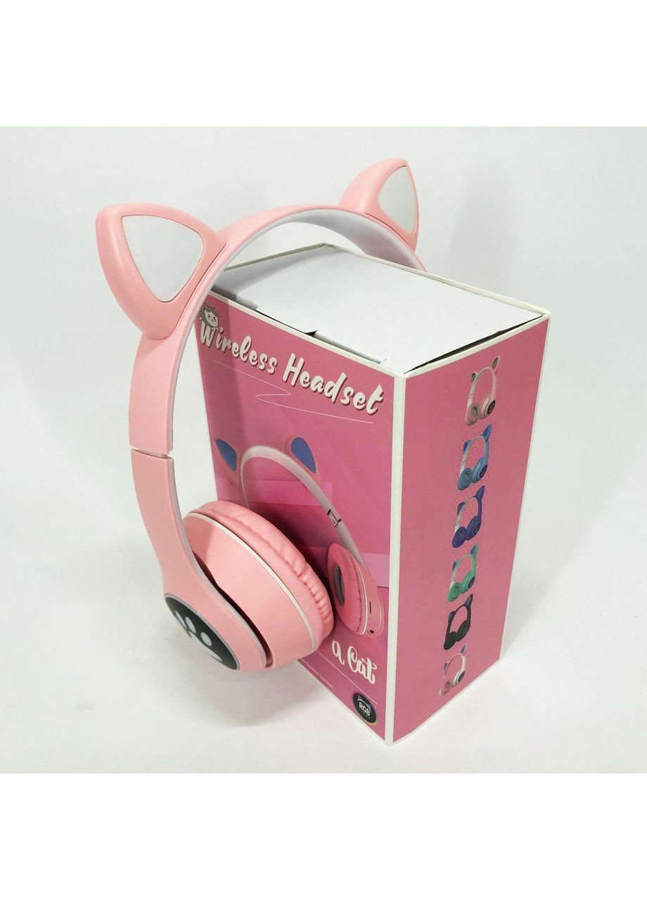 Навушники бездротові дитячі з вушками якісні Cat VZV 23M, Мультяшні навушники з котячими вушками HP-24 No Brand (361375708)