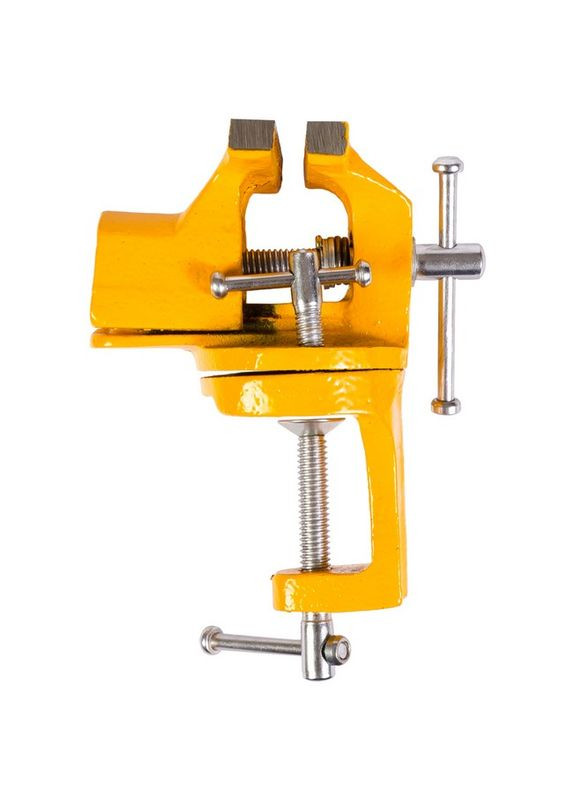 Лещата слюсарні поворотні 60 мм кріплення на струбціні 07-0202 Mastertool (364964987)