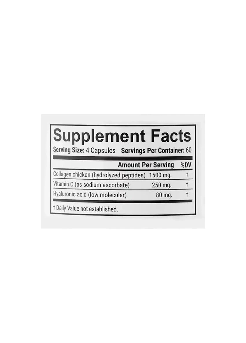 Коллаген 2 типа с гиалуроновой кислотой и витамином С Chicken Collagen Complex 3 1830 мг 240 капсул En`vie Lab (400001608)