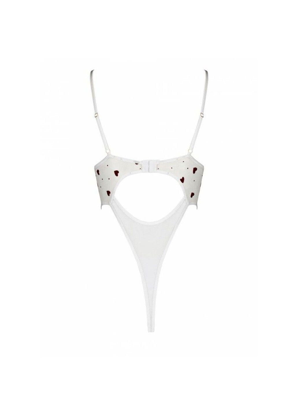Вишукане боді — Lovelia Body White, з малюнком та спокусливими вирізами Passion (334305582)