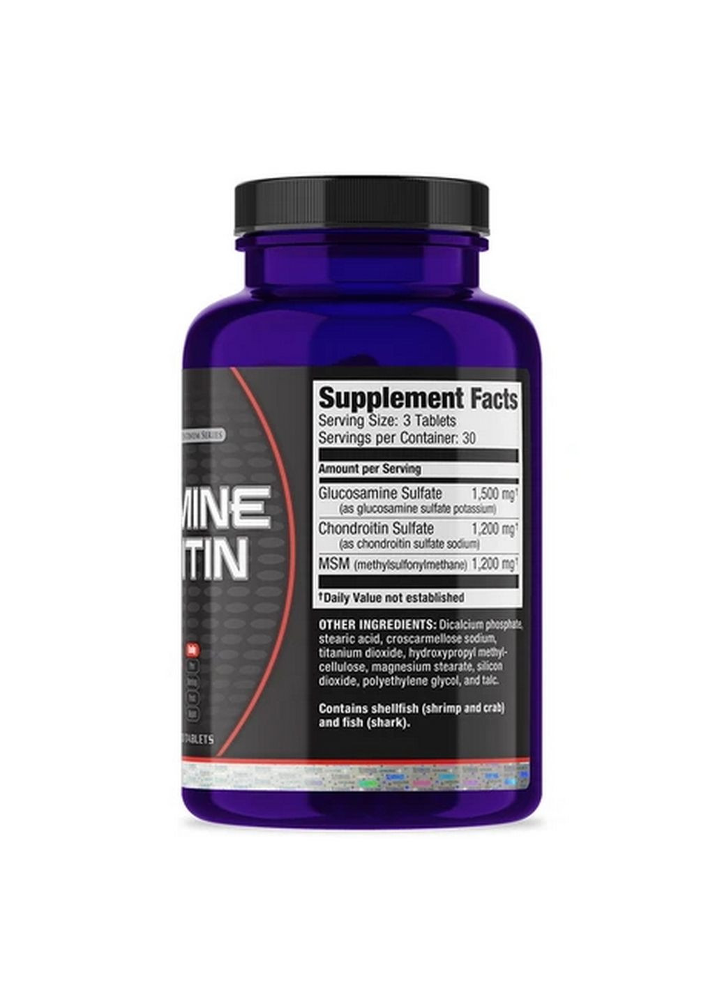 Препарат для суставов и связок Glucosamine Chondroitin MSM, 90 таблеток Ultimate Nutrition (294927203)