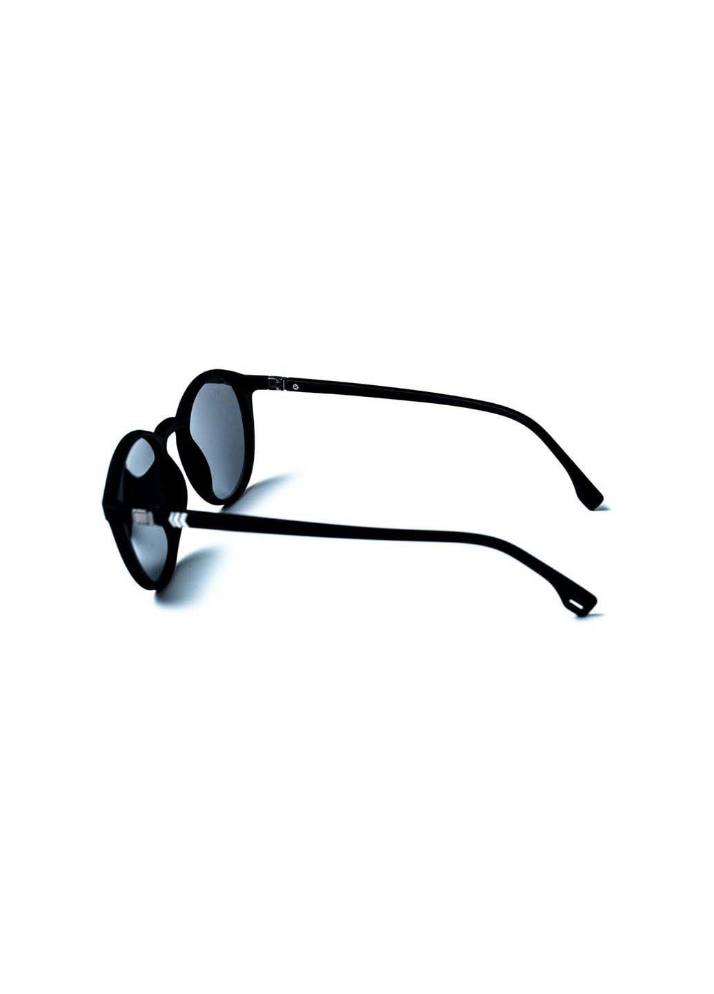 Солнцезащитные очки с поляризацией Панто мужские 429-062 LuckyLOOK (291885806)