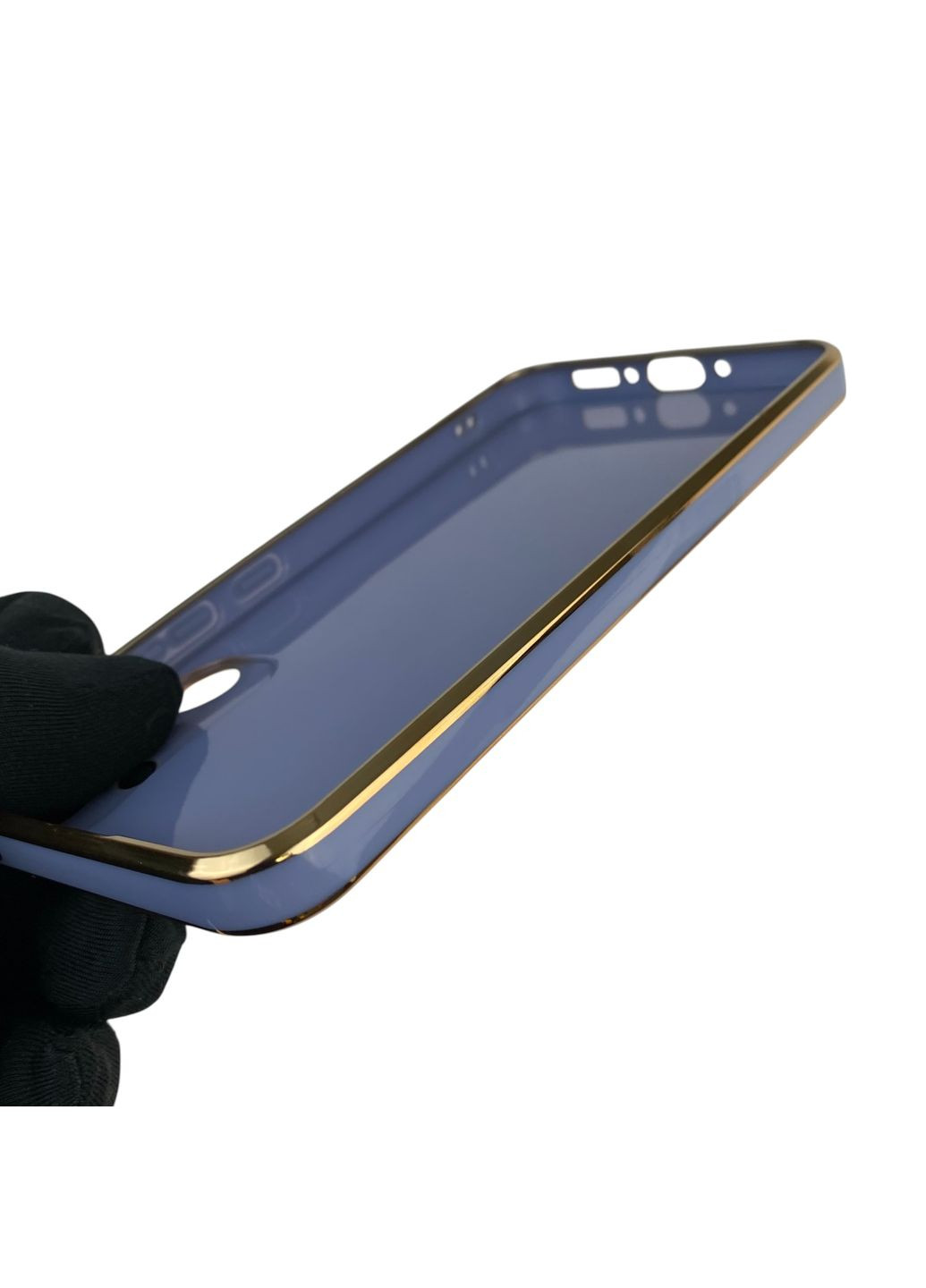 Чохол для Galaxy A34 5G (SM-A346E) з кільцем MagSafe із золотою окантовкою на самсунг а34 синій gs1 Samsung (366228825)