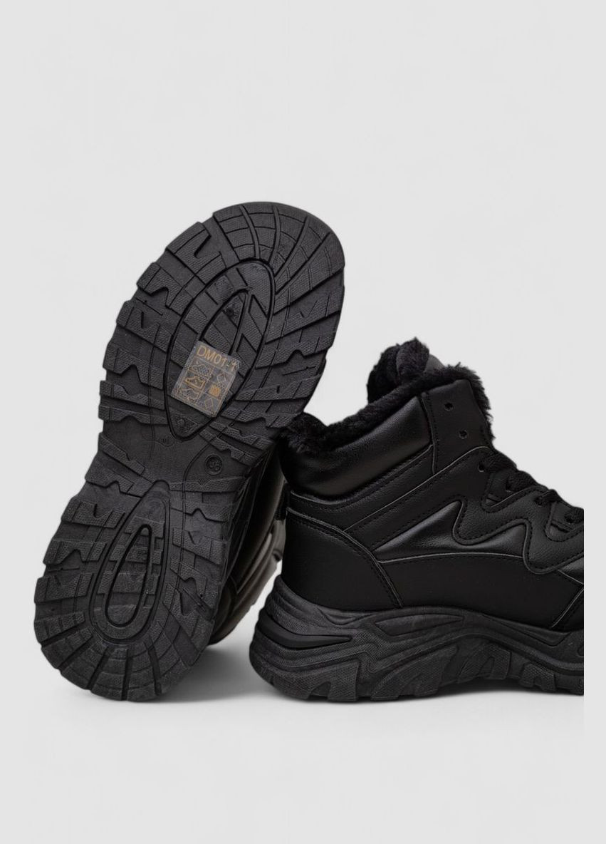 Кросівки жіночі зимові на хутрі, 248RDM01 Ager чорні (360860202)