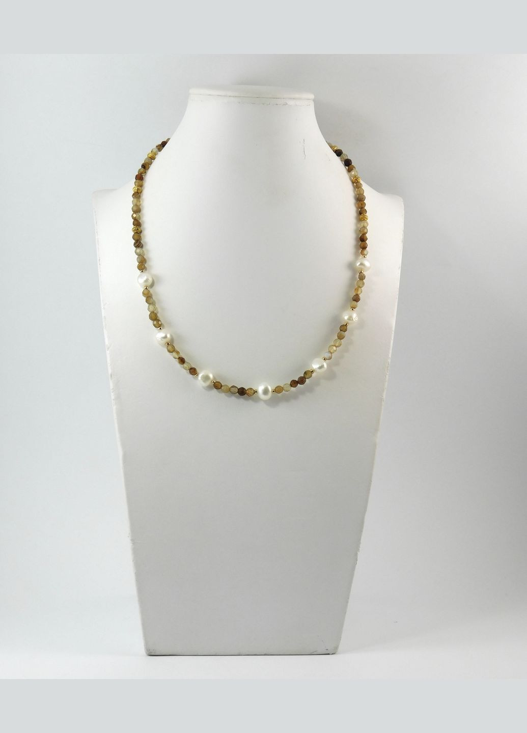 Ожерелье "Млада" Агат, Жемчуг Fursa fashion (322444526)