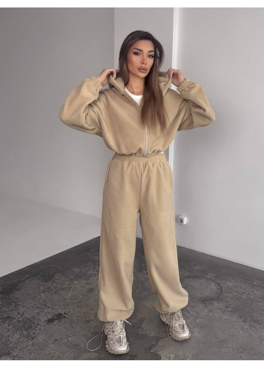 Спортивний флісовий костюм оверсайз popluzhnaya (370604175)