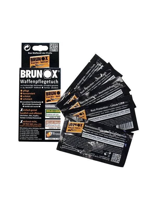 Промасленные салфетки для чистки и смазки оружия Gun Care 5шт Brunox (393988340)